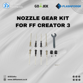 Original Flashforge Creator 3 Nozzle and Gear Complete Kit